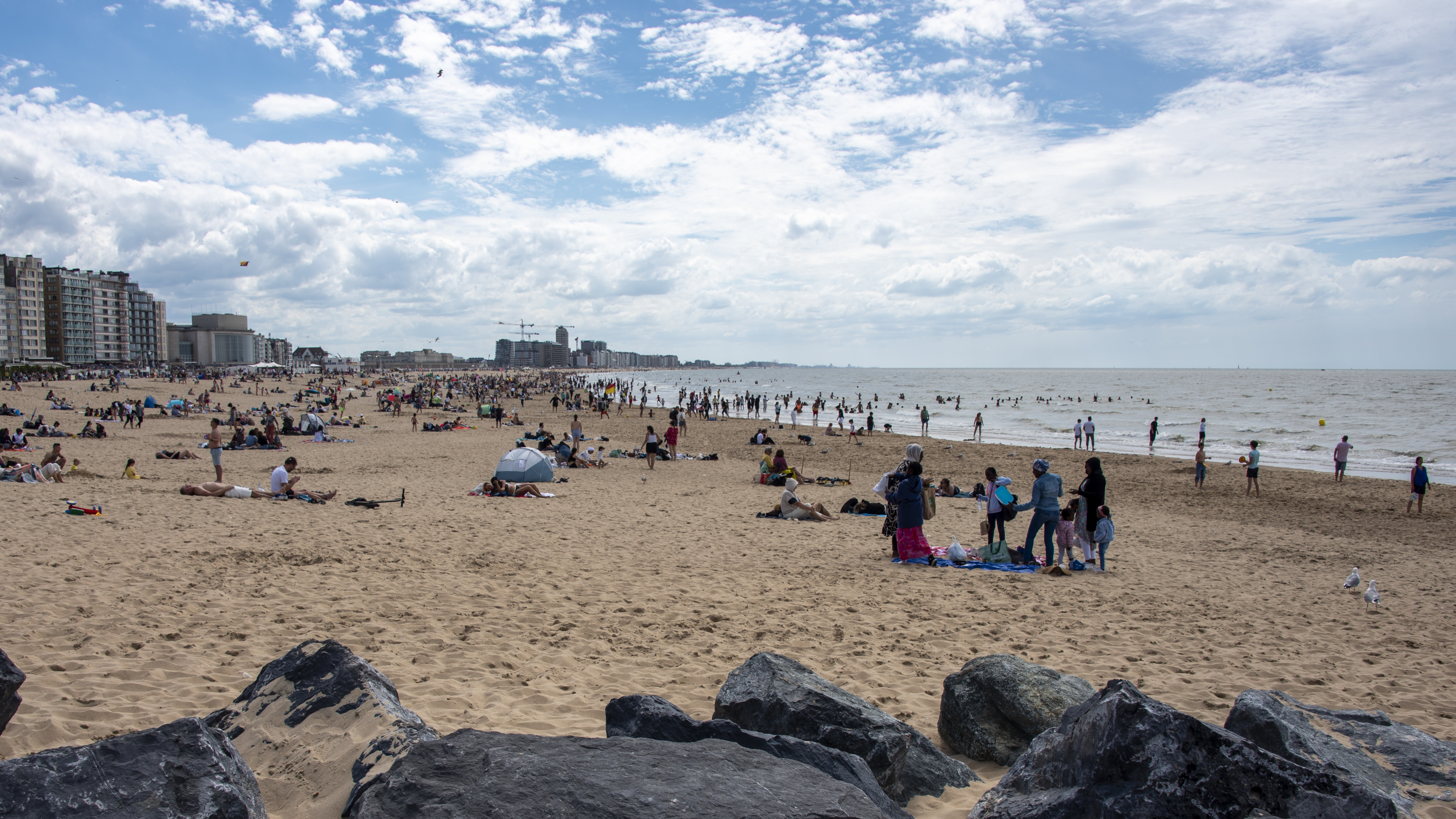 Oostende strand Belgische kust