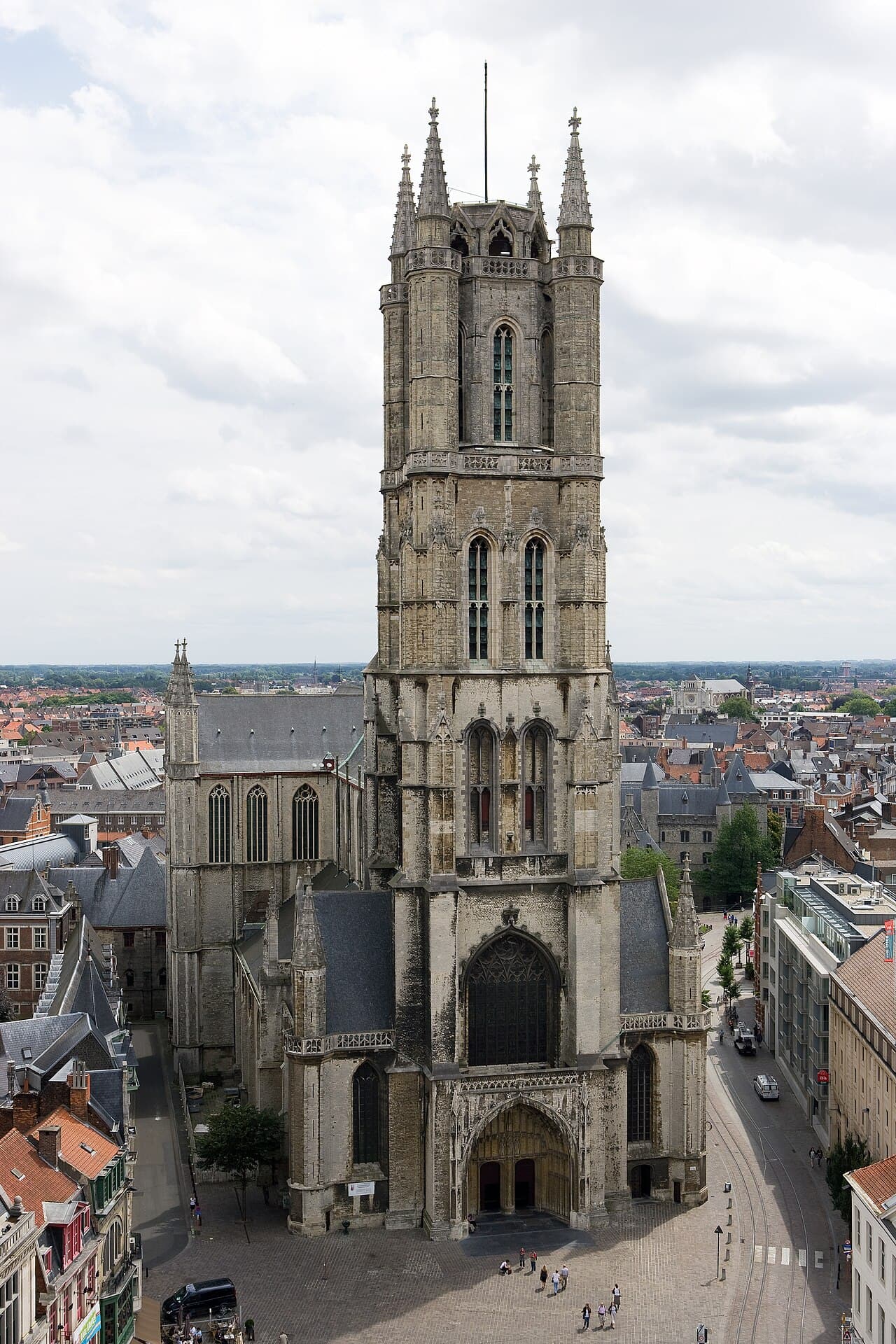 Sint-Baafskathedraal Gent winter